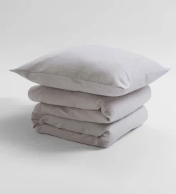 Secret Linen Store Natural Kit 100% Brushed Cotton Cot Bed Duvet Cover Set