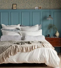 Secret Linen Store Rosa Cotton Linen Throw