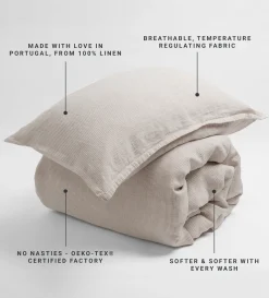Secret Linen Store 100% Linen Oxford Pillowcase