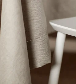 Secret Linen Store Natural Twill Cotton Linen Tablecloth