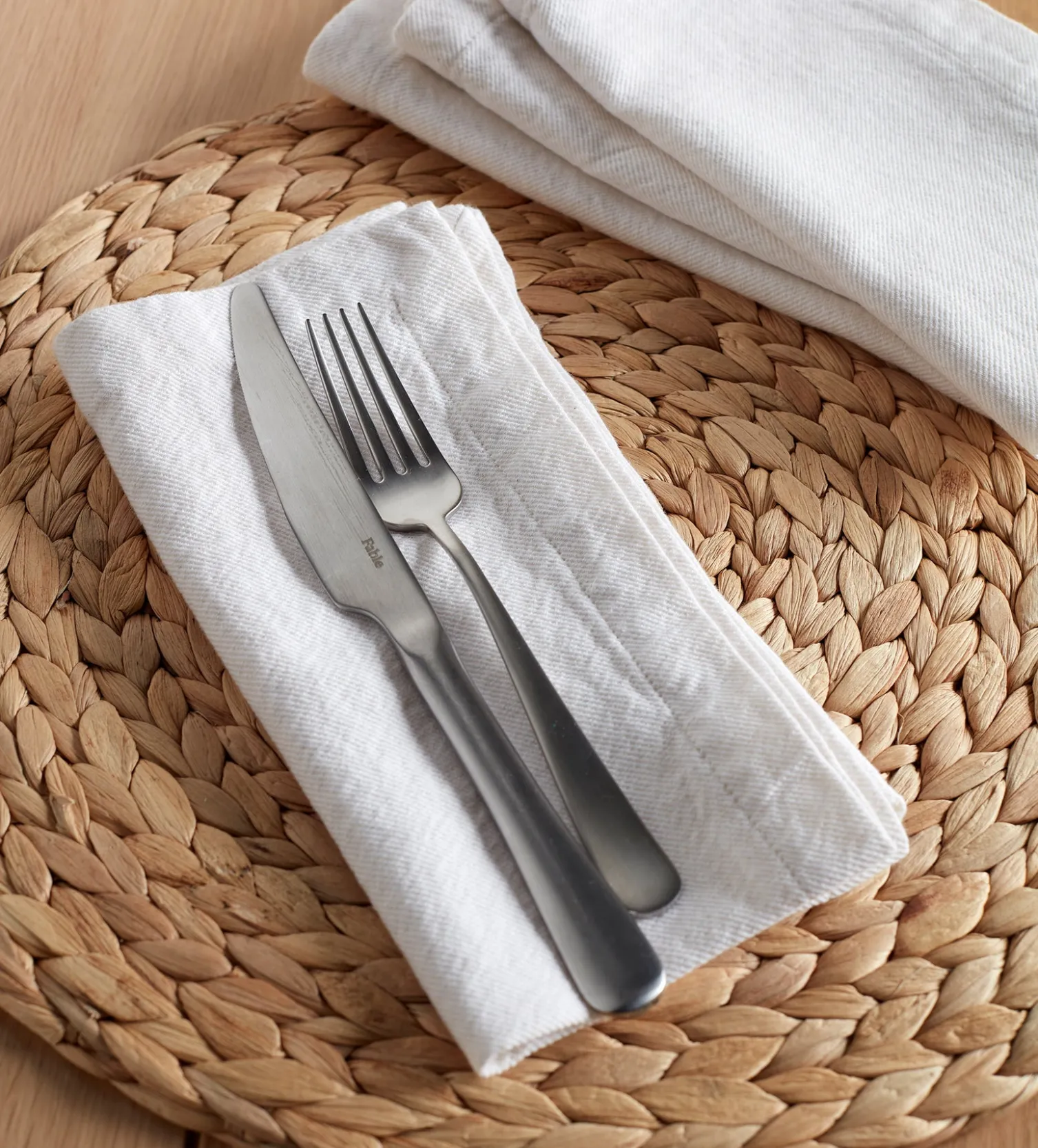 Secret Linen Store Off White Nellie 100% Cotton Napkins - Set of 4