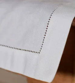 Secret Linen Store Off White Twill Cotton Linen Table Runner