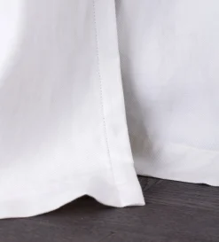 Secret Linen Store Twill Cotton Linen Blackout Pencil Pleat Curtains (Pair)