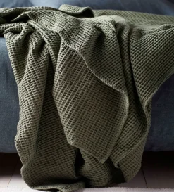 Secret Linen Store Big Waffle 100% Cotton Throw