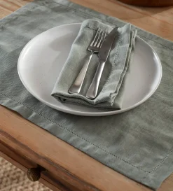 Secret Linen Store Twill Cotton Linen Placemats - Set of 2