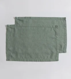 Secret Linen Store Twill Cotton Linen Placemats - Set of 2