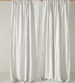 Secret Linen Store 100% Linen Loop Top Curtain (Single)