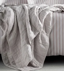 Secret Linen Store Finn 100% Cotton Quilted Throw