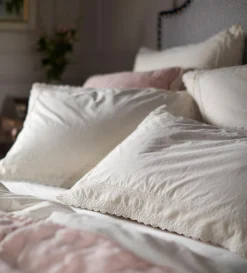 Secret Linen Store Pia Embroidered 100% Cotton Duvet Cover