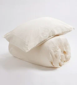 Secret Linen Store Pia Embroidered 100% Cotton Duvet Cover