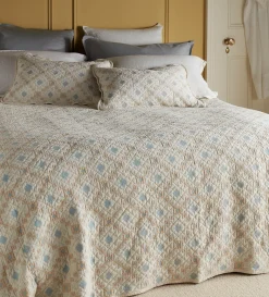 Secret Linen Store Pippa Patchwork 100% Cotton Quilted Throw