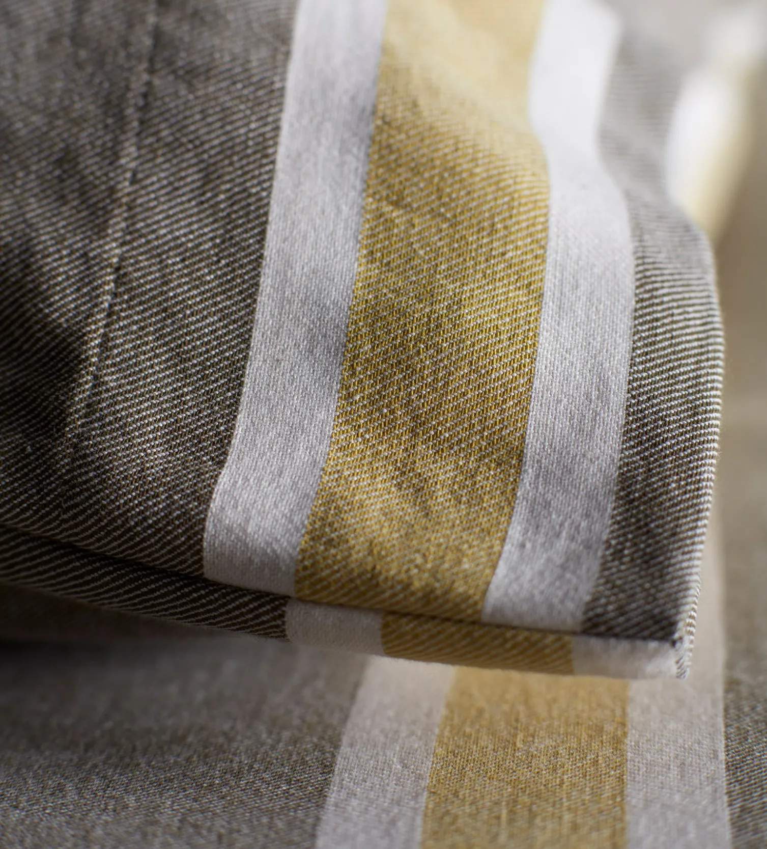 Secret Linen Store Sadie Stripe 100% Organic Cotton Duvet Cover