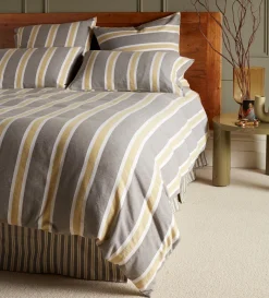 Secret Linen Store Sadie Stripe 100% Organic Cotton Valance