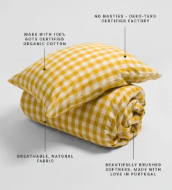 Secret Linen Store Brushed 100% Organic Cotton Duvet Cover