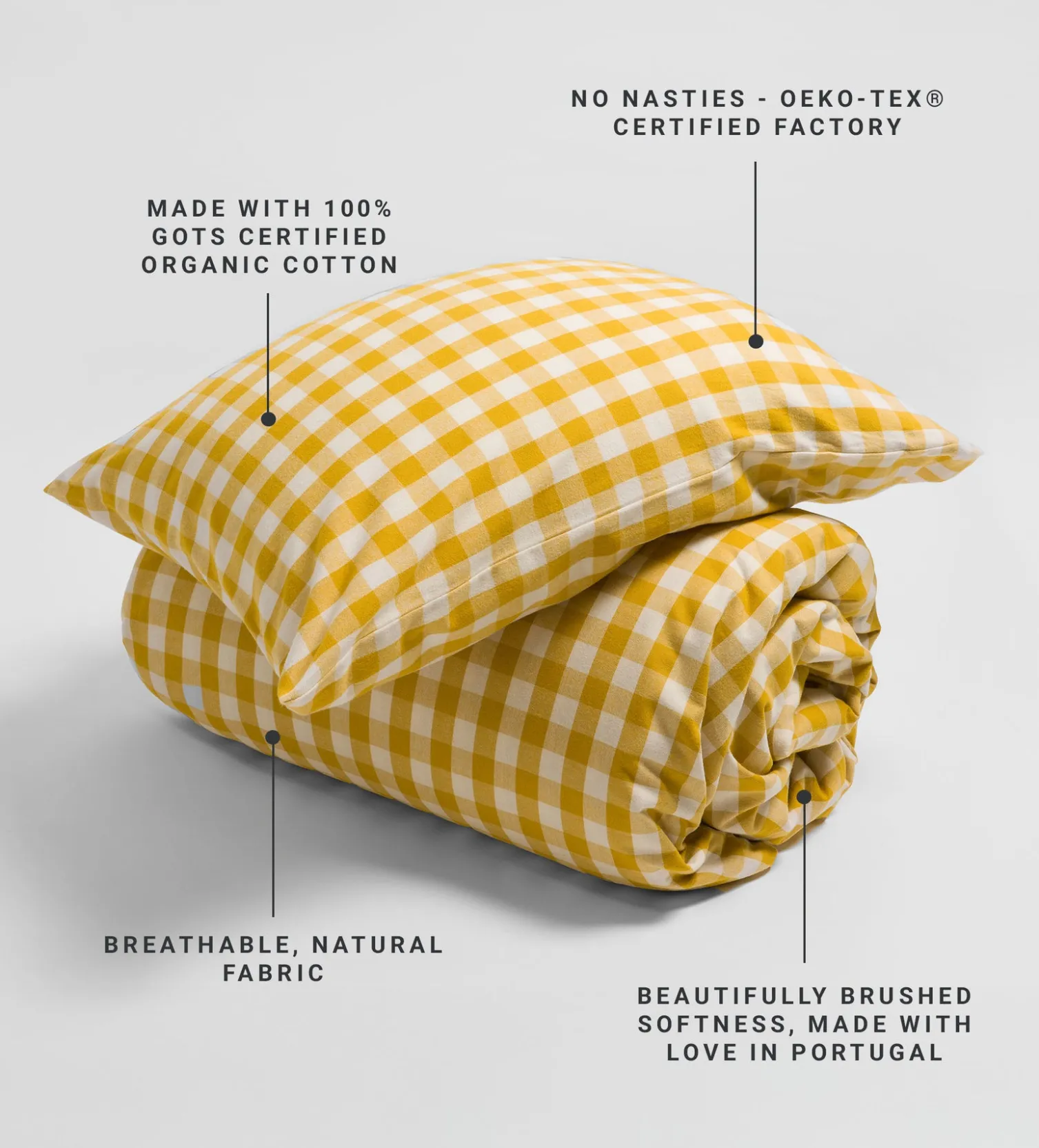 Secret Linen Store Brushed 100% Organic Cotton Duvet Cover