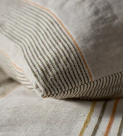 Secret Linen Store Stripe 100% Linen Duvet Cover