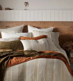 Secret Linen Store Stripe 100% Linen Pillowcase