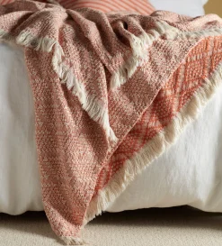 Secret Linen Store Spice Diamond 100% Cotton Throw