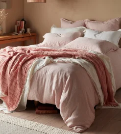 Secret Linen Store Spice Sid Stripe 100% Linen Duvet Cover