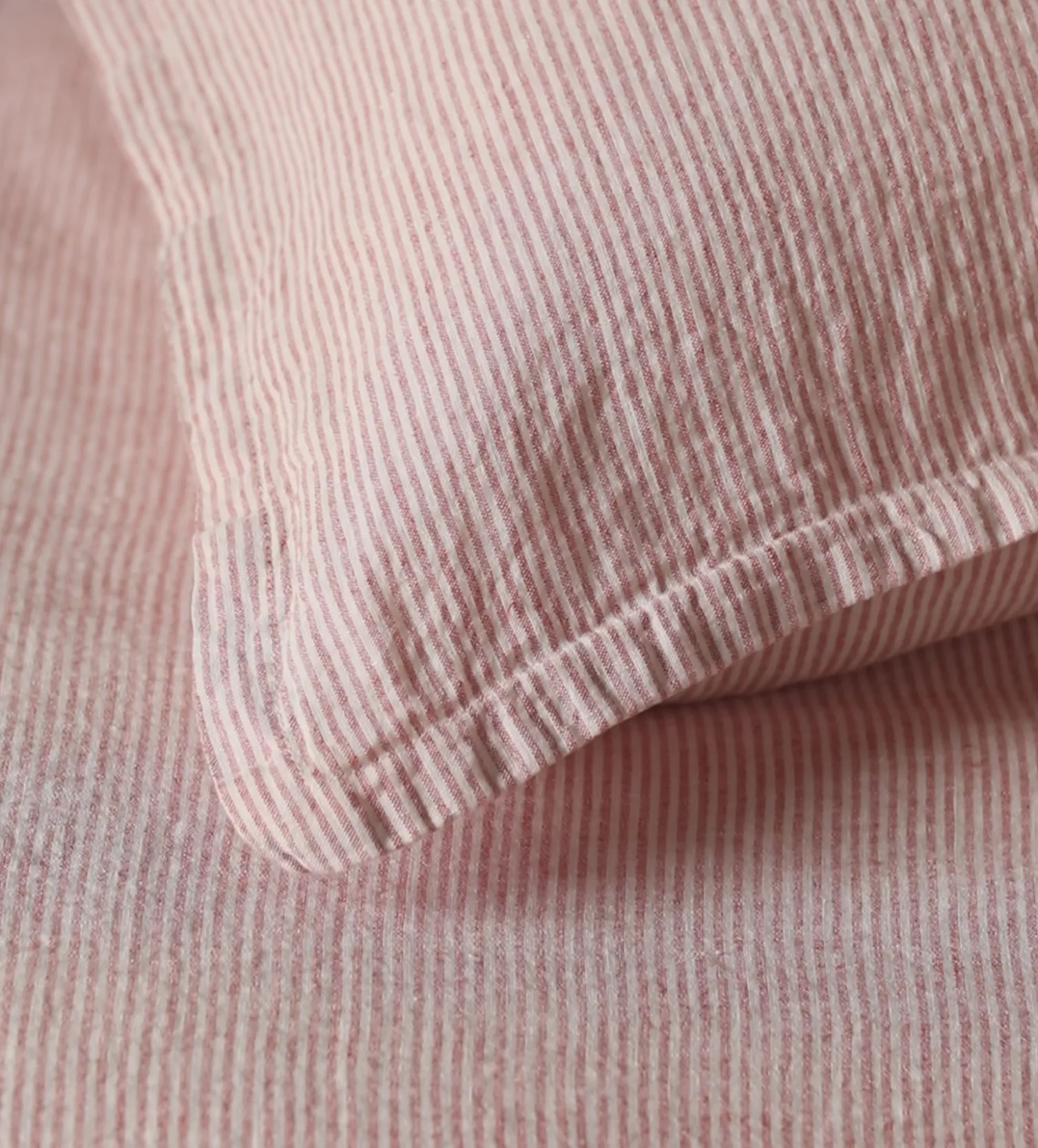 Secret Linen Store Spice Sid Stripe 100% Linen Fitted Sheet
