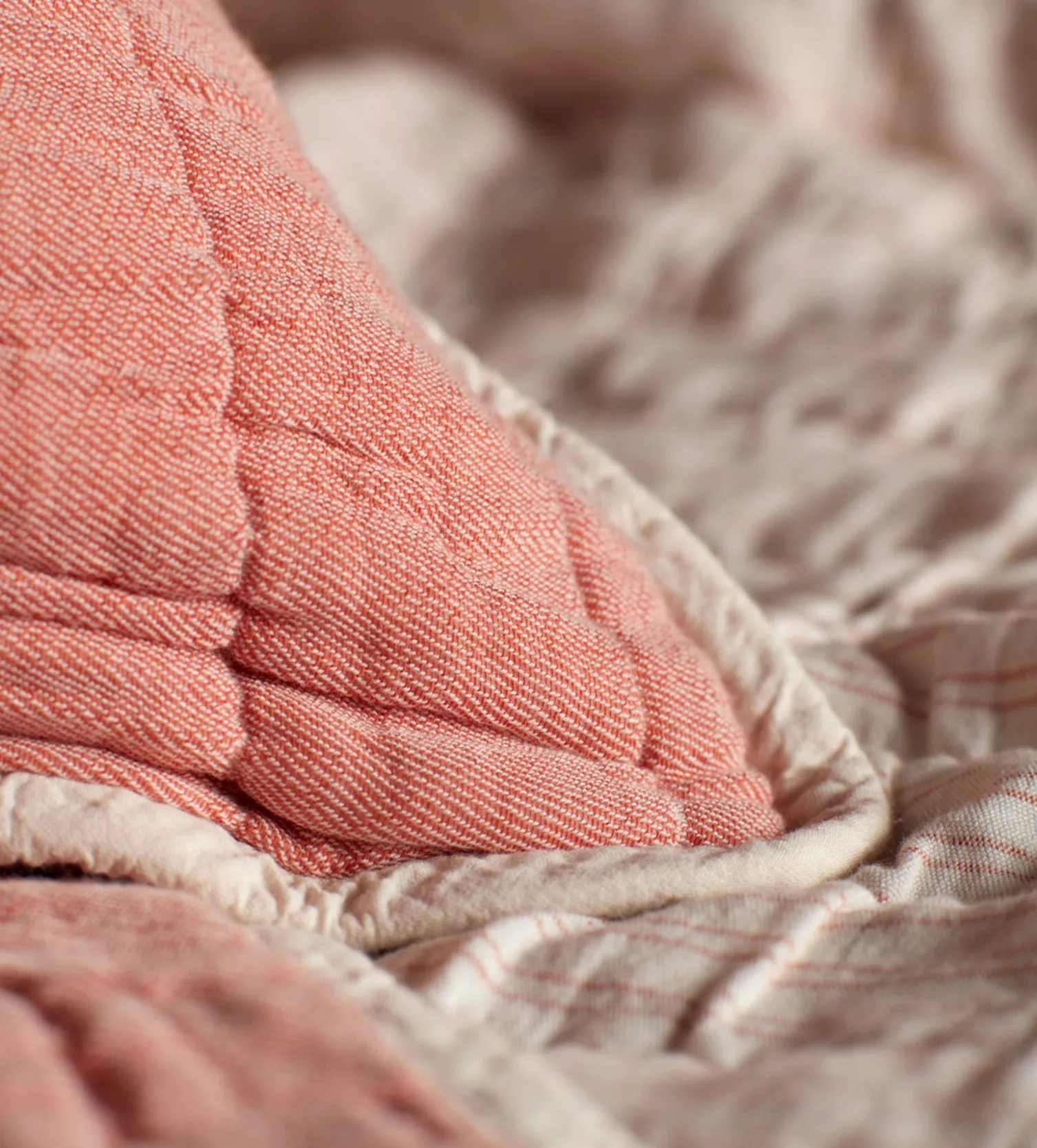 Secret Linen Store 100% Cotton Quilted Throw