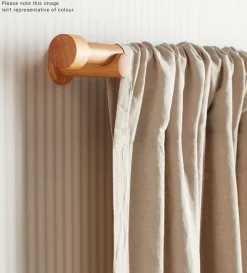 Secret Linen Store Tabitha 100% Cotton Loop Top Curtains (Pair)