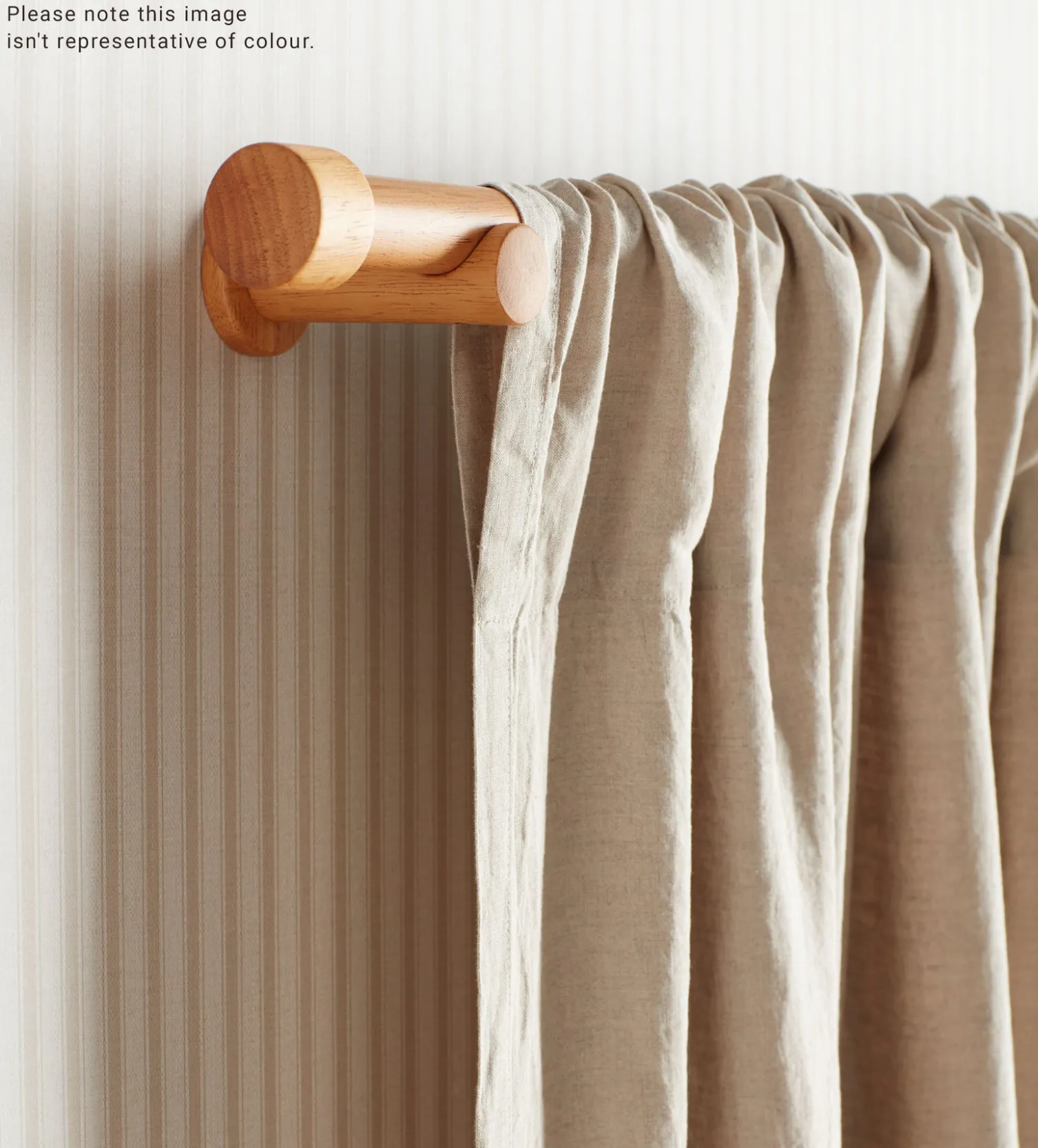 Secret Linen Store Tabitha 100% Cotton Loop Top Curtains (Pair)