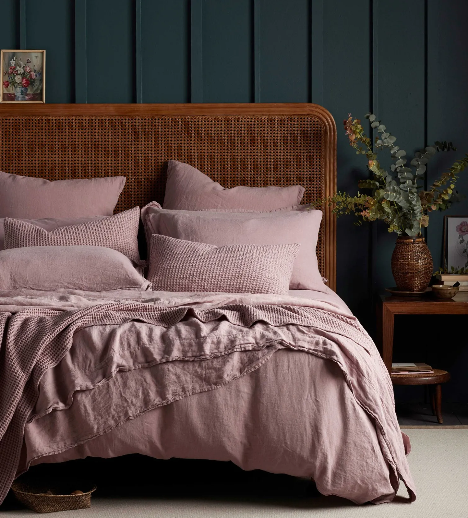 Secret Linen Store 100% Linen Fitted Sheet