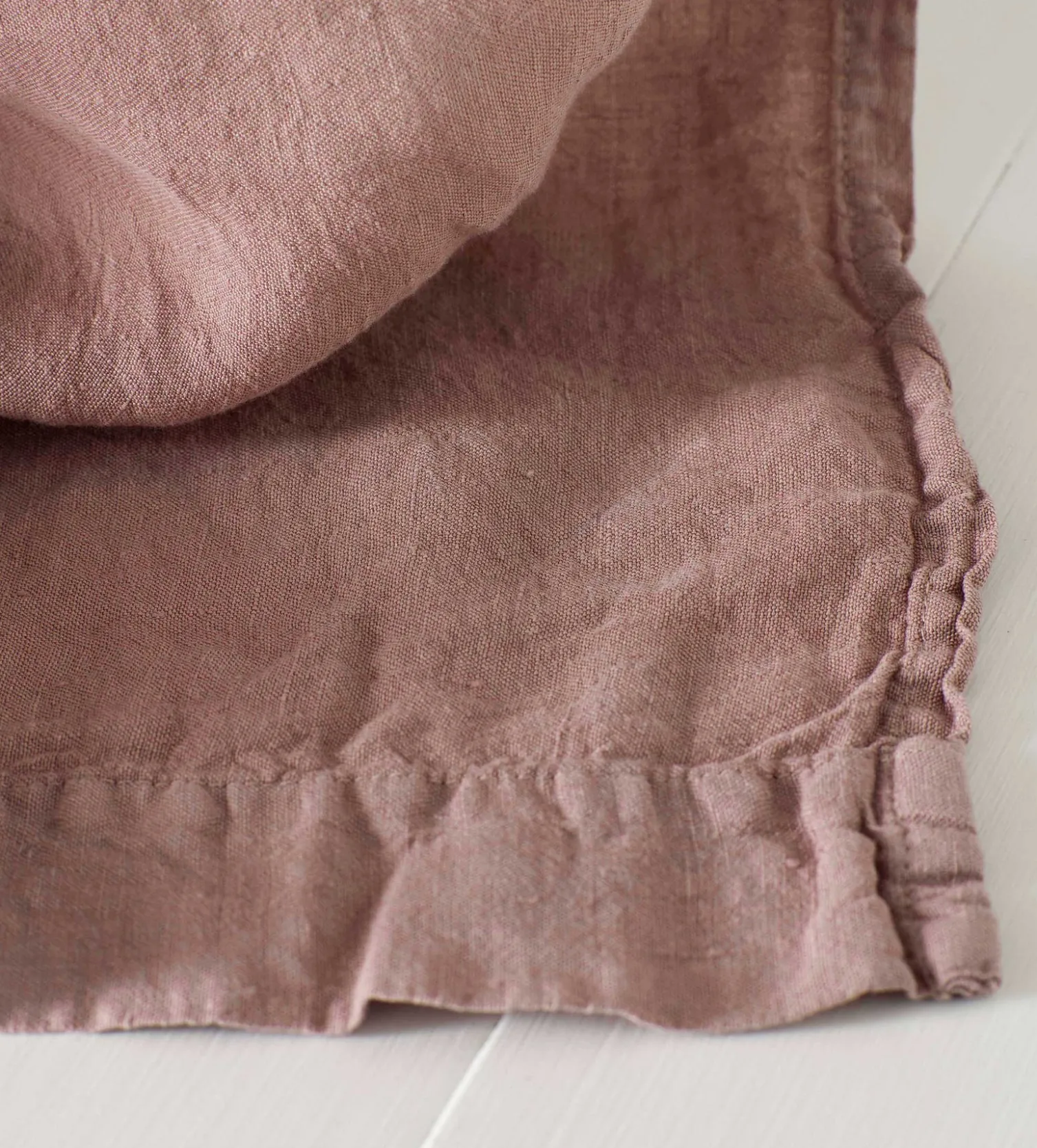 Secret Linen Store 100% Linen Loop Top Curtain (Single)