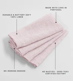 Secret Linen Store 100% Linen Napkins - Set of 4