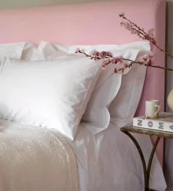 Secret Linen Store White 100% Cotton Percale 200 Thread Count Housewife Pillowcase