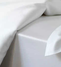 Secret Linen Store White Luxury 600 Thread Count 100% Cotton Extra Deep Fitted Sheet - 40cm Depth
