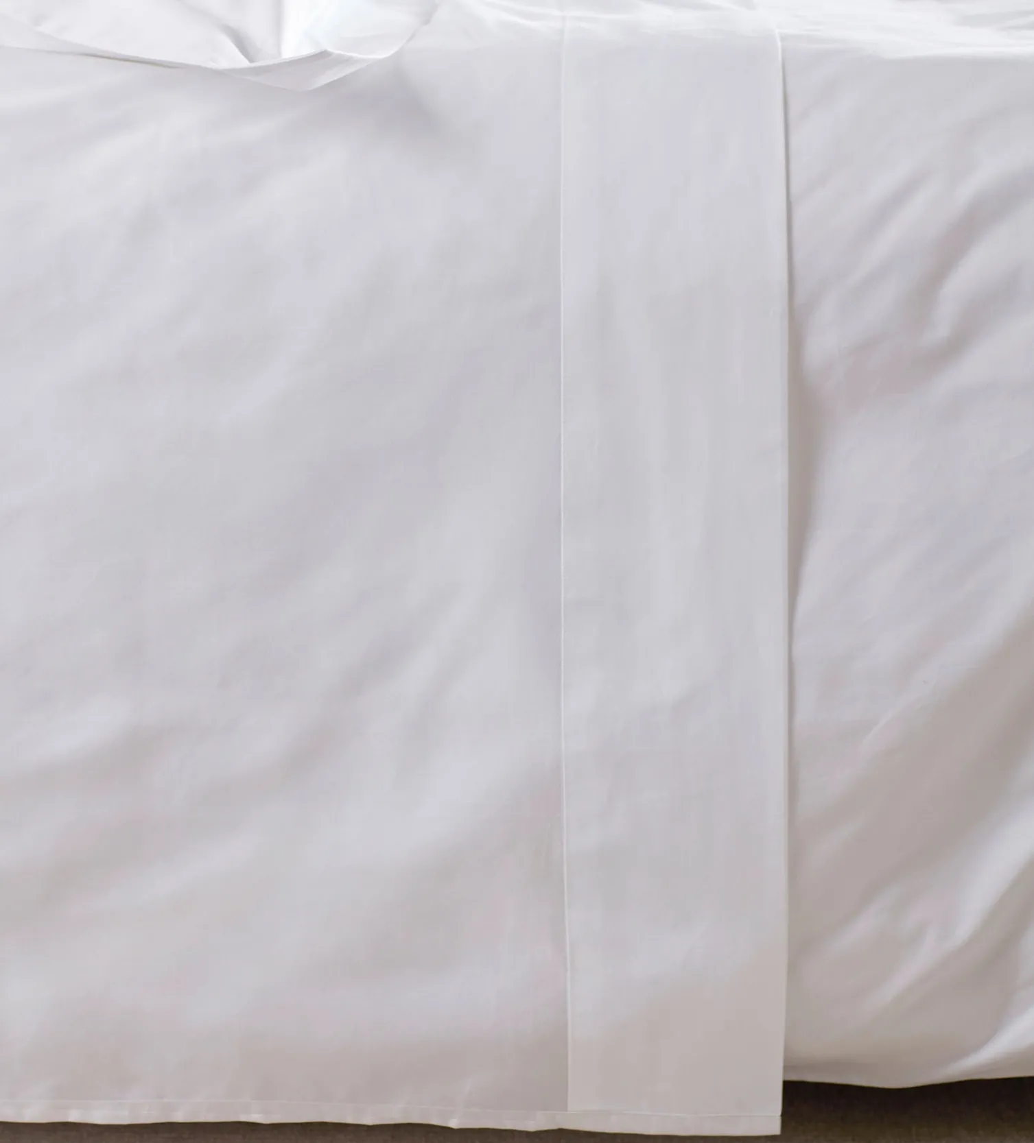 Secret Linen Store White Petworth 100% Cotton 400 Thread Count Flat Sheet