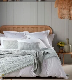 Secret Linen Store White Petworth 100% Cotton 400 Thread Count Housewife Pillowcase