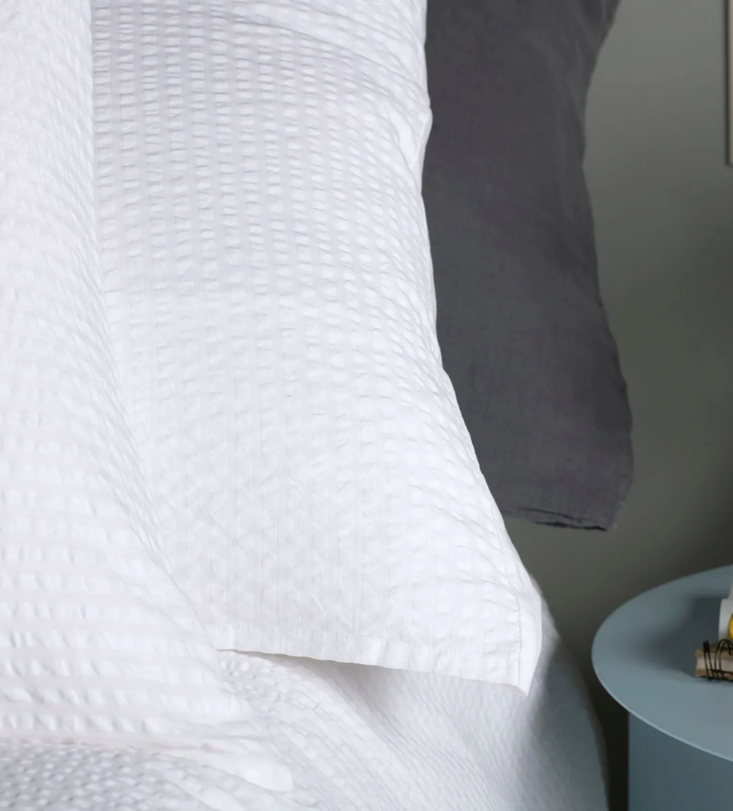 Secret Linen Store Seersucker 100% Cotton Duvet Cover